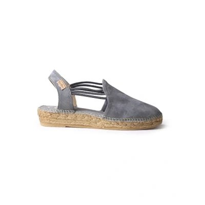 Image of Toni Pons Nuria Wedge sandals, Women&#039;s, Size: 3.5, Grey Suede