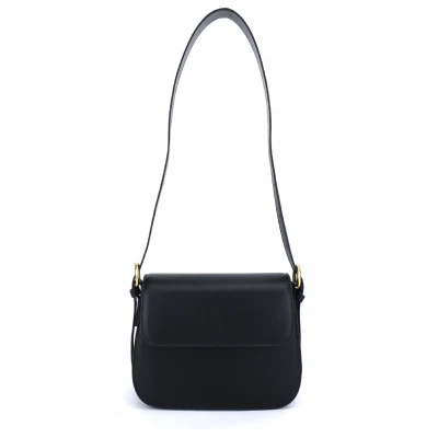 Image of Carlheim Women&#039;s Classis Leather Shoulder Bags, Black, Small to Medium, S M