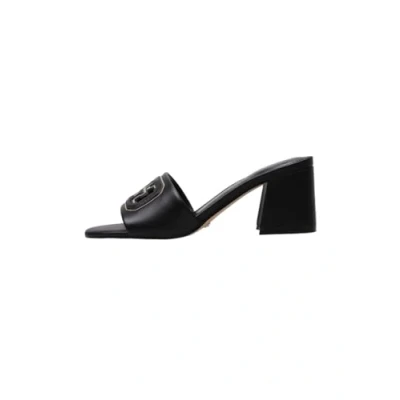Image of Guess Heeled mules, Women&#039;s, Size: 5, Nero Leather