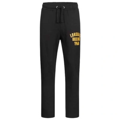 Image of Lonsdale Methilhill Tracksuit bottoms, Men&#039;s, Size: Medium, Black yellow