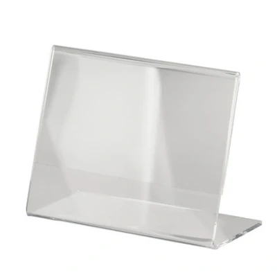 Image of SIGEL TA217 Holder, slanted, for A7 landscape, single sided presentation, uv resistant acrylic, transparent, 1 Piece