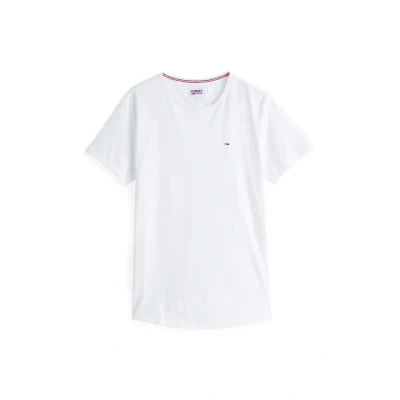Image of Tommy Jeans Classic C NECK Basic Tshirt, Men&#039;s, Size: XS, White