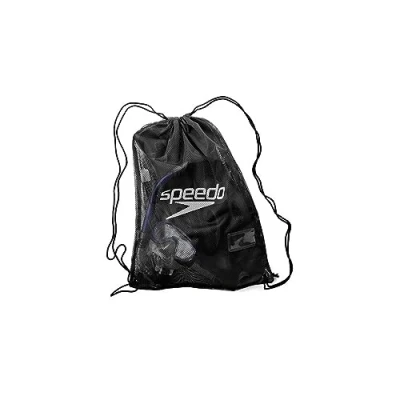 Image of Speedo Unisex Pool Mesh Bag Kit Swim Bag, Fed Red, One Size