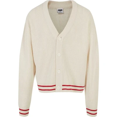 Image of Urban Classics Cardigan, Men&#039;s, Size: 4XL, Whitesand