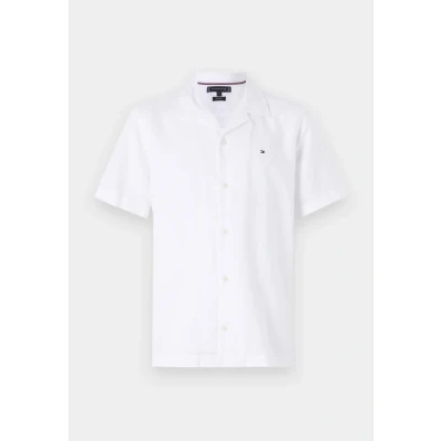 Image of Tommy Hilfiger Blend Solid Shirt, Men&#039;s, Size: XS, White