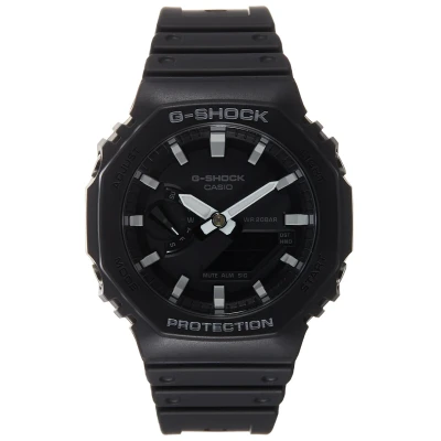 Image of G SHOCK GA2100 Watch, Size: One Size, Black/silver
