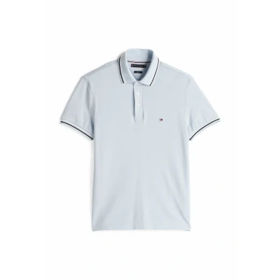 Image of Tommy Hilfiger Tipped SLIM FIT Seasonal Polo shirt, Men&#039;s, Size: XS, Breezy blue