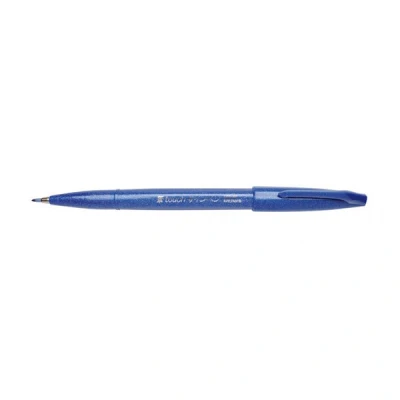 Image of Pentel SES15C E Felt Tip Pen With Flexible Brush Like Blue Ink