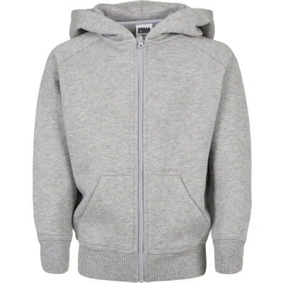 Image of Urban Classics Zipup sweatshirt for kids, Size: 5 6y, Grey