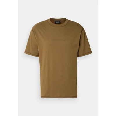 Image of Scotch &amp; Soda Seasonal CORE Front Chest LOGO Basic Tshirt, Men&#039;s, Size: Small, Golden brown