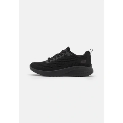Image of Skechers Women&#039;s Bobs Squad Chaos Face Off Sneaker, Black Engineered Knit Trim, 4 UK