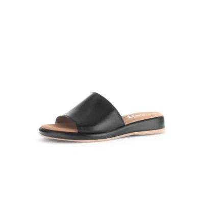 Image of Gabor Comfort Slippers, Women&#039;s, Size: 5.5, Schwarz Leather