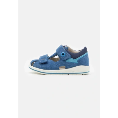 Image of Superfit Boomerang Sandals for kids, Size: 4.5K/5K, Blau/hellblau Leather and textile