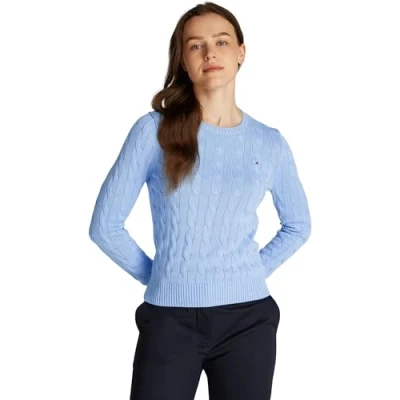 Image of Tommy Hilfiger Women&#039;s Pullover Sweater, Vessel Blue, XL