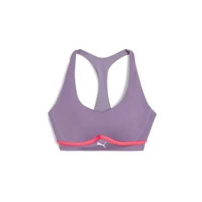 Image of Puma Keeps Cloudspun Sculpting Medium support sports bra, Women&#039;s, Size: XS, Pale plum