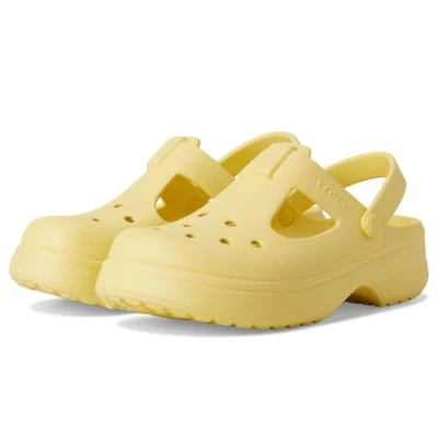 Image of Crocs Unisex Kid&#039;s Classic Mary Jane Clog K, Daylily, 11 UK Child