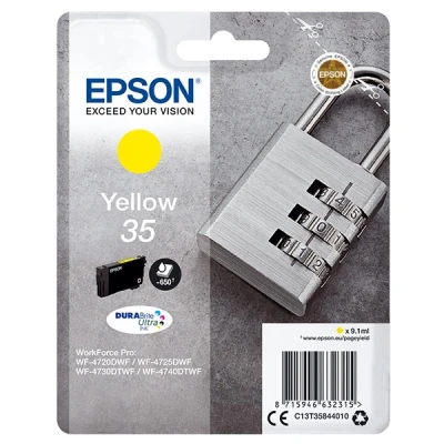 Image of WorkForce Pro WF 4740 Epson 35 (T3584) yellow ink cartridge (original Epson)