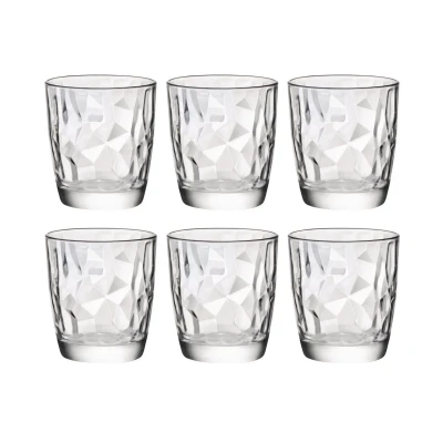 Image of Bormioli Rocco Water Glasses Diamond 300 ml 6 Pieces