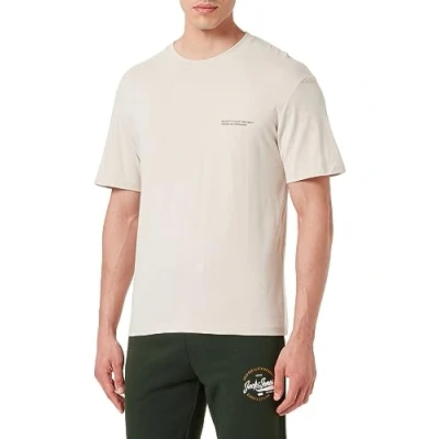 Image of Jack &amp; Jones Jorvesterbro BACK SS CREW NECK Print Tshirt, Men&#039;s, Size: Medium, Moonbeam