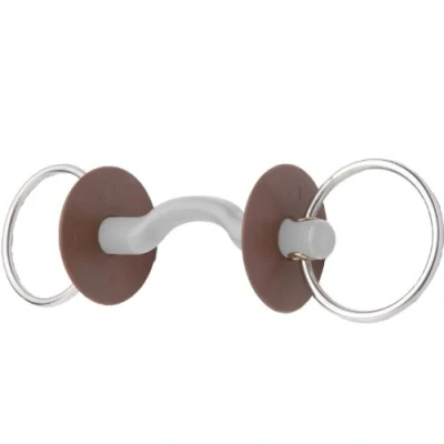 Image of Beris Tongue Port Snaffle Soft / 120mm Copper Bits Horse &amp; Equestrian