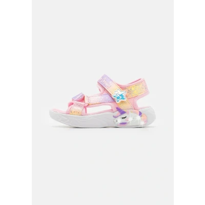Image of Skechers Unicorn Dreams Sandals Light pink/multicoloured for kids, Size: 11.5K, pink/multi/coloured shoes