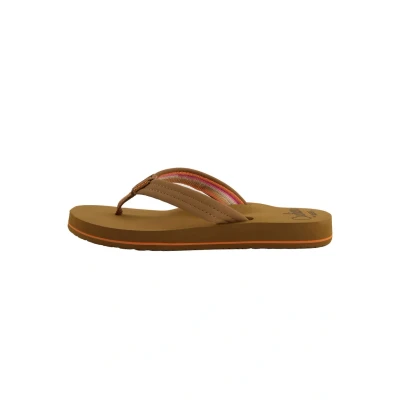 Image of Reef Cushion Breeze Tbar sandals, Women&#039;s, Size: 4, Tan smoothie High quality imitation leather