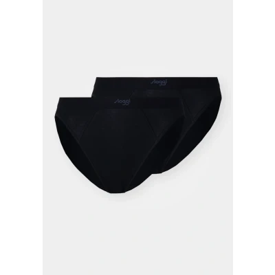 Image of Sloggi EVER EASE TAI 2 PACK Briefs, Women&#039;s, Size: Small, Black