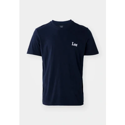 Image of Lee Patch LOGO TEE Basic Tshirt, Men&#039;s, Size: Small, Navy