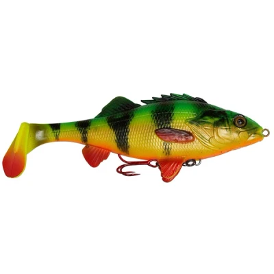 Image of Savage Gear 4D Perch Shad 12.5cm 25g SS 02 Firetiger Soft plastic lure