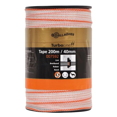 Image of Gallagher TurboLine tape 40 mm (white, 200 metres)