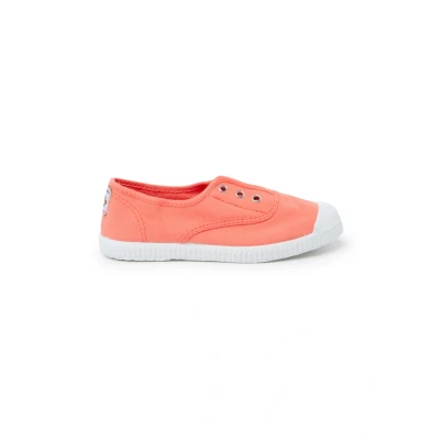Image of Pisamonas Rubber Toe Cap Canvas Trainers Without Laces Size 5.5 Color Peach