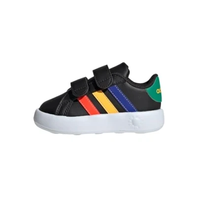 Image of adidas Unisex Kids Grand Court 2.0 Shoes Tennis Shoes, Core Black Lucid Blue Green, 4 UK, UK