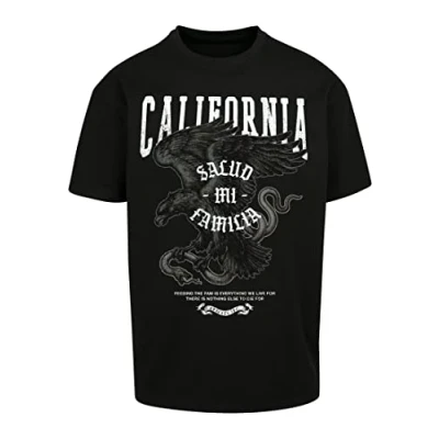 Image of Upscale by Mister Tee LA Familia Print Tshirt, Men&#039;s, Size: 5XL, Black