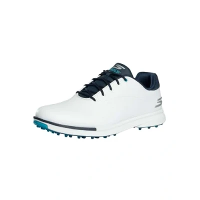 Image of Skechers Performance GO Golf Tempo GF shoes white/navy/blue, Men&#039;s, Size: 9, White/navy/blue Textile/synthetics