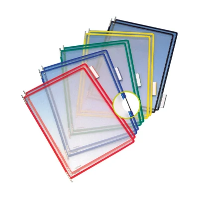 Image of Tarifold Technic Pockets for Display Units PVC A4 Assorted Ref 114009 [Pack of 10]