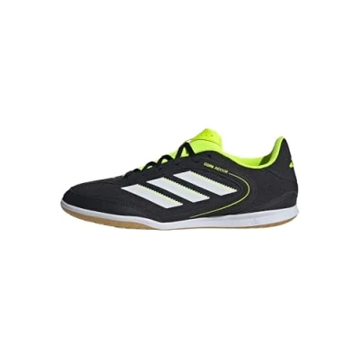 Image of adidas Unisex&#039;s Copa Court Club Indoor Football Boots, Core Black Ftwr White Lucid Lemon, 10 UK