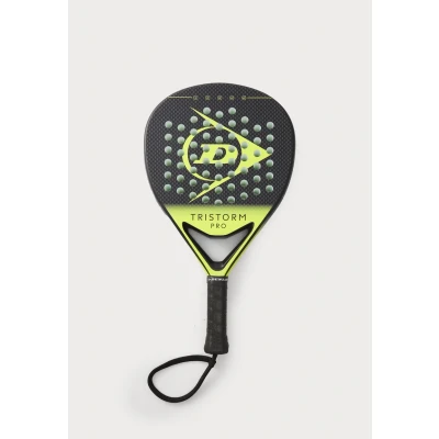 Image of Dunlop Tristorm PRO Unisex Padel racket, Size: One Size, Black/yellow/grey/white