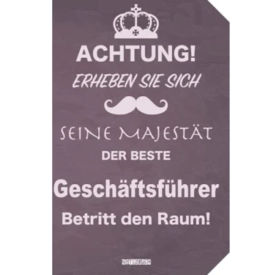 Image of Geschenk für den besten Geschäftsführer: Notizbuch als Geschäftsführer A5 / liniert 120 Seiten Tagebuch ... Mann zum Abschied Abschiedsgeschenk