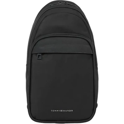 Image of Tommy Hilfiger Repreve Sling BAG Across body bag, Men&#039;s, Size: One Size, Black
