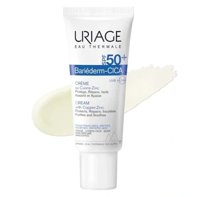 Image of Uriage Bariéderm Cica Cream with Copper Zinc SPF50+ 40ml