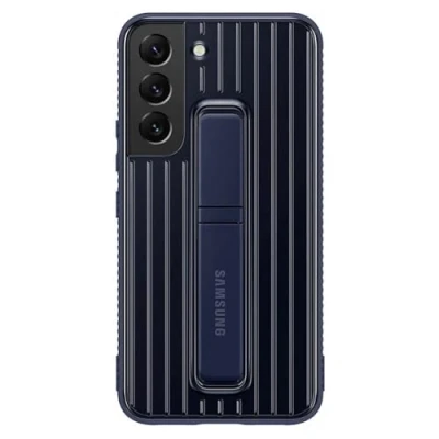 Image of Samsung PC Clear Protective Standing Back Cover Blue Galaxy S22+