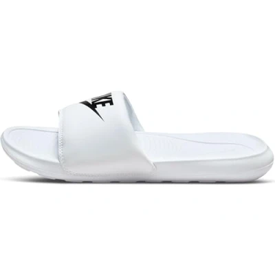 Image of Nike Sportswear Victori ONE Slide Mules, Men&#039;s, Size: 9, White/black High quality imitation leather