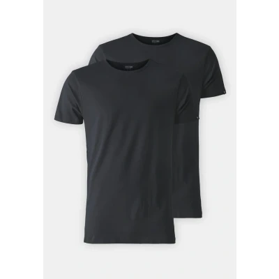 Image of Puma Basic CREW TEE 2 PACK Undershirt, Men&#039;s, Size: Small, Black