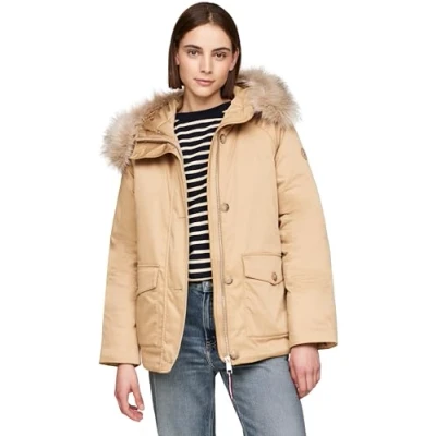 Image of Tommy Hilfiger Parka, Women&#039;s, Size: XS, Classic khaki