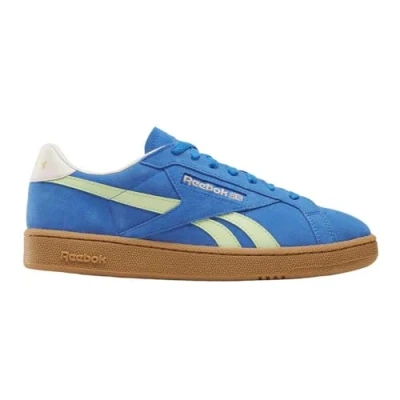 Image of Reebok Classic CLUB C Grounds Unisex Trainers, Size: 4, Kineticblue/astrolime/vintagechalk Suede