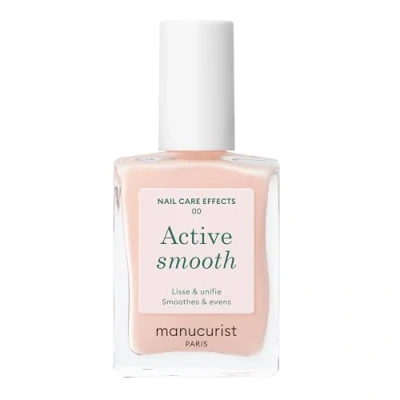 Image of Manucurist Active Smooth Nail Polish Treatment Repair Transparent Nude Beige Hardener Strengthener Original Gift for Women
