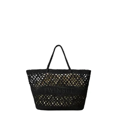 Image of TWINSET Tote Bag 251TD8110 Black, Black
