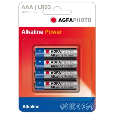 Image of Agfa Photo 70101 LR 03 Micro AAA Battery (Pack of 4)