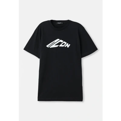 Image of DSQUARED2 ICON COOL FIT TEE Print Tshirt, Men&#039;s, Size: XL, Black