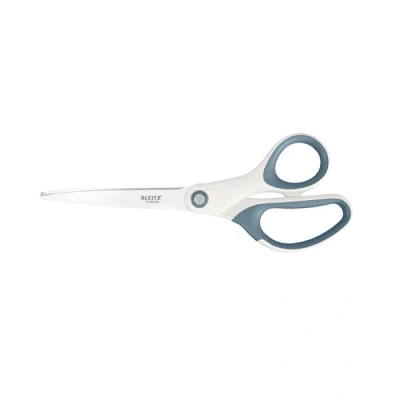 Image of Leitz Titanium Scissors, Right or Left Handed Ambidextrous, 6.7 x 1.5 15 cm, Office Stationary, Ergonomic Handle, WOW Range, Pearl White